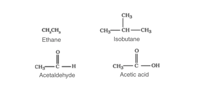 Examples of Acyclic or open chain compounds
