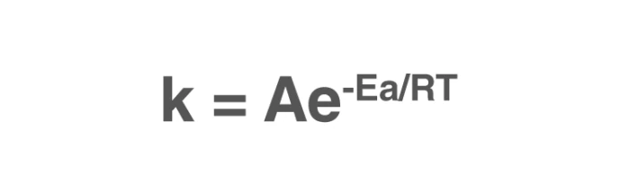 Arrhenius Equation formula illustration