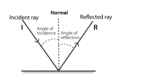Illustration of laws of reflection