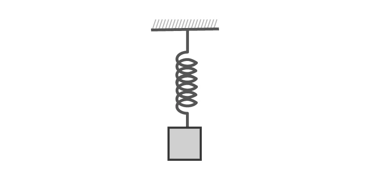 Spring mass system illustration