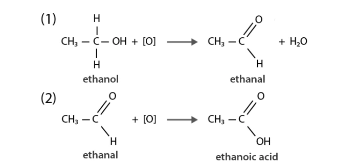 Illustration of chemical properties of carbon compounds