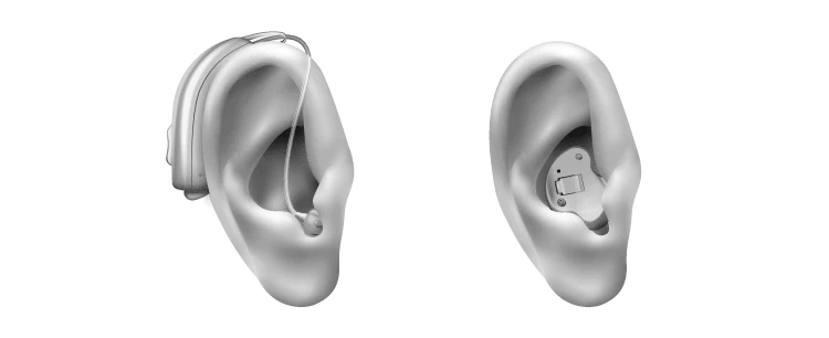 Hearing aid device focusing sound waves