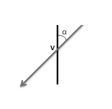 Diagram showing angles and lines in cone intersection