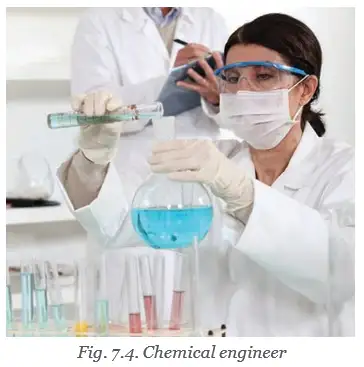 Chemical engineer in laboratory