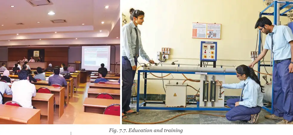Students in classroom and lab