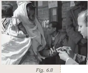 Woman Receiving Medical Care