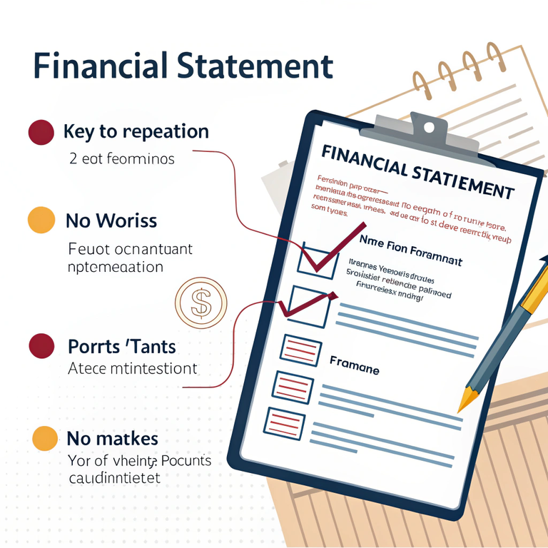 재무제표 작성 시 주의할 점