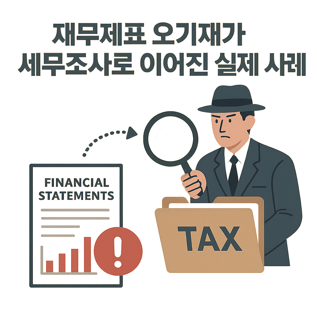 재무제표 오기재가 세무조사로 이어진 실제 사례