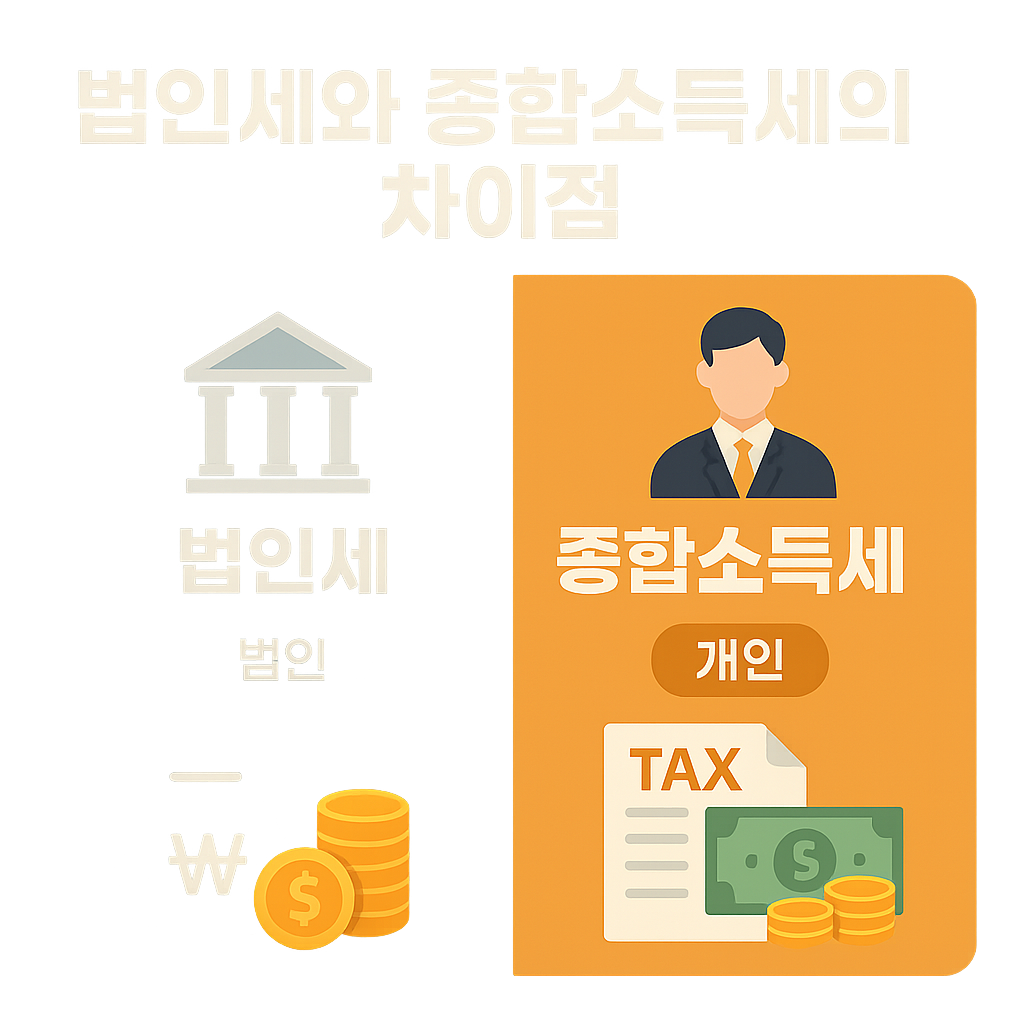 법인세와 종합소득세의 차이점