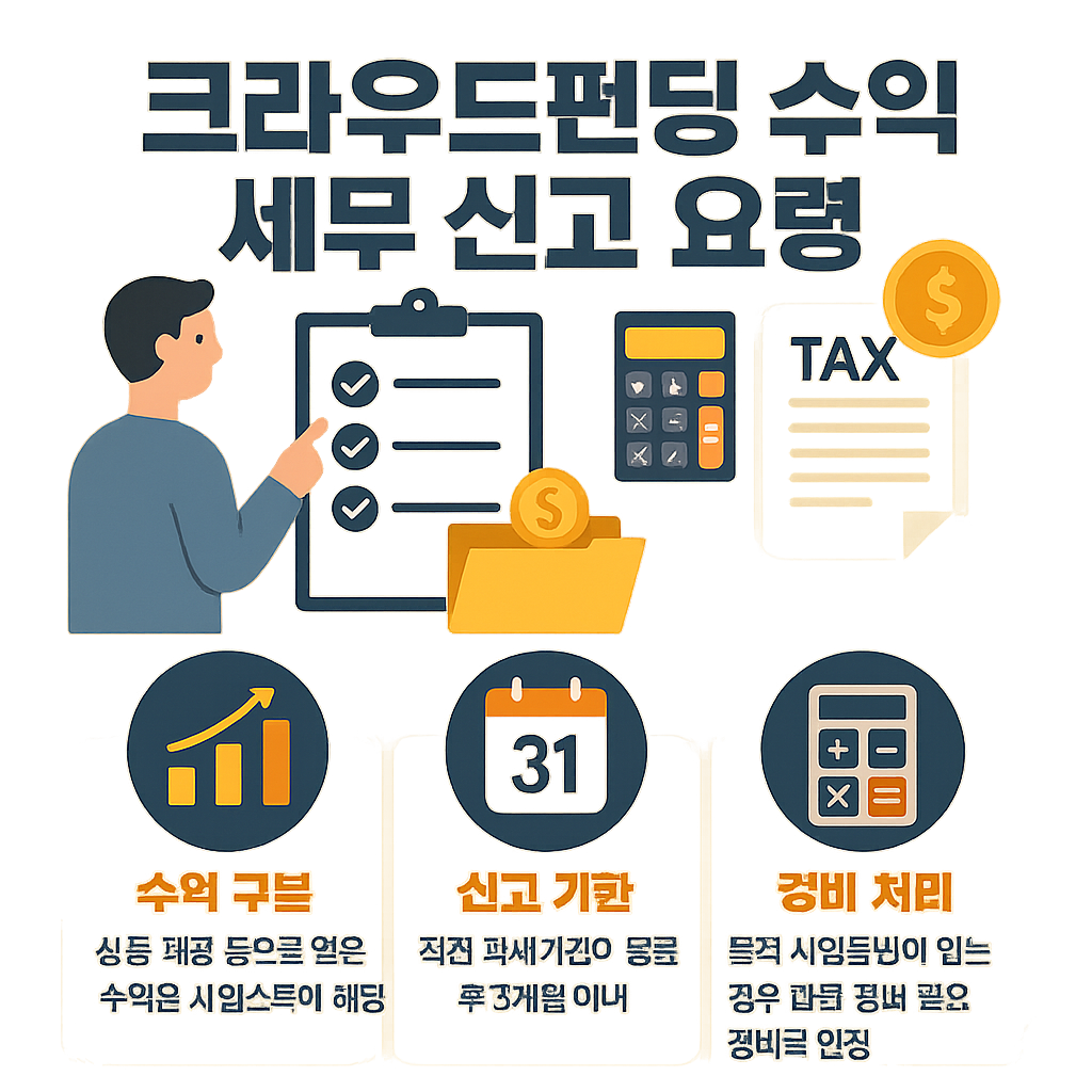 크라우드펀딩 수익의 세무 신고 요령