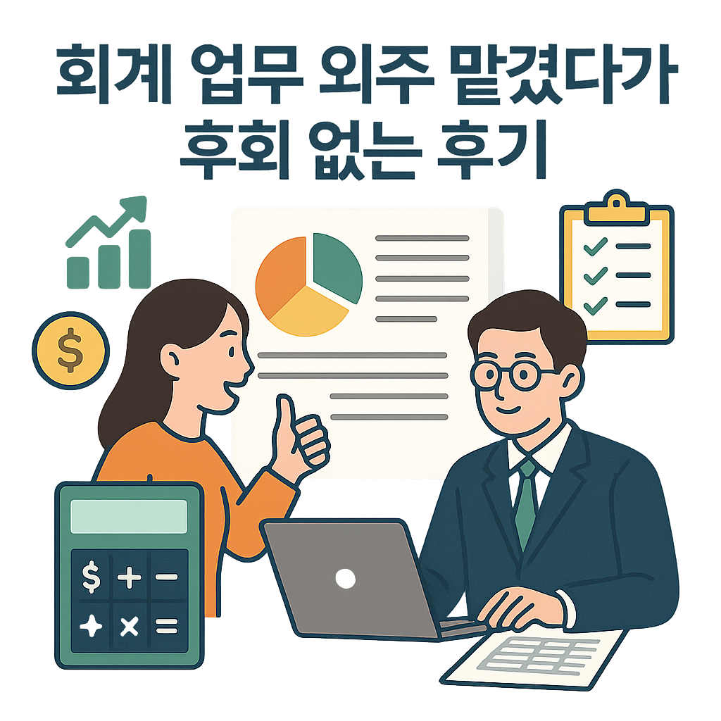 회계 업무 외주 맡겼다가 후회 없는 후기