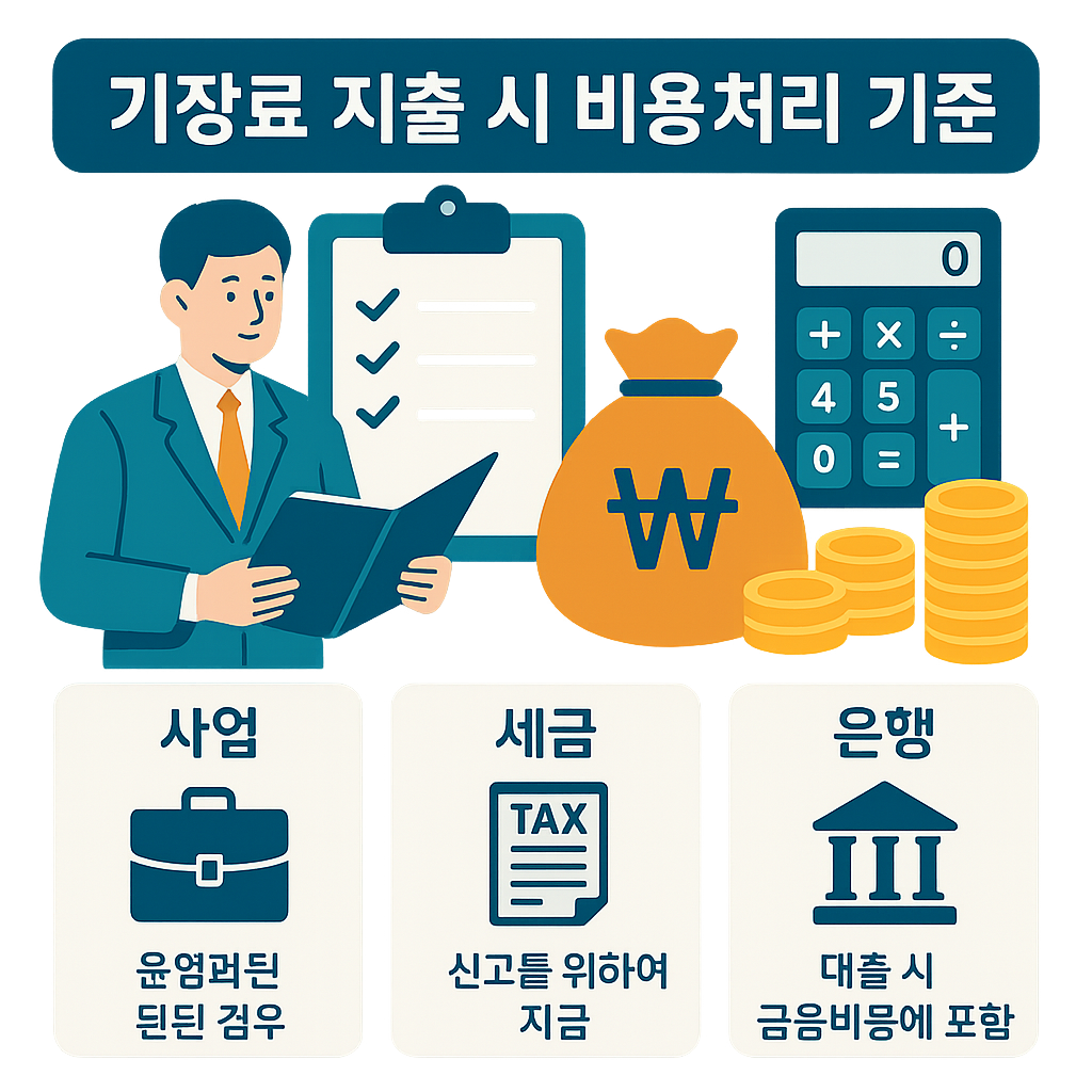 기장료 지출 시 비용처리 기준