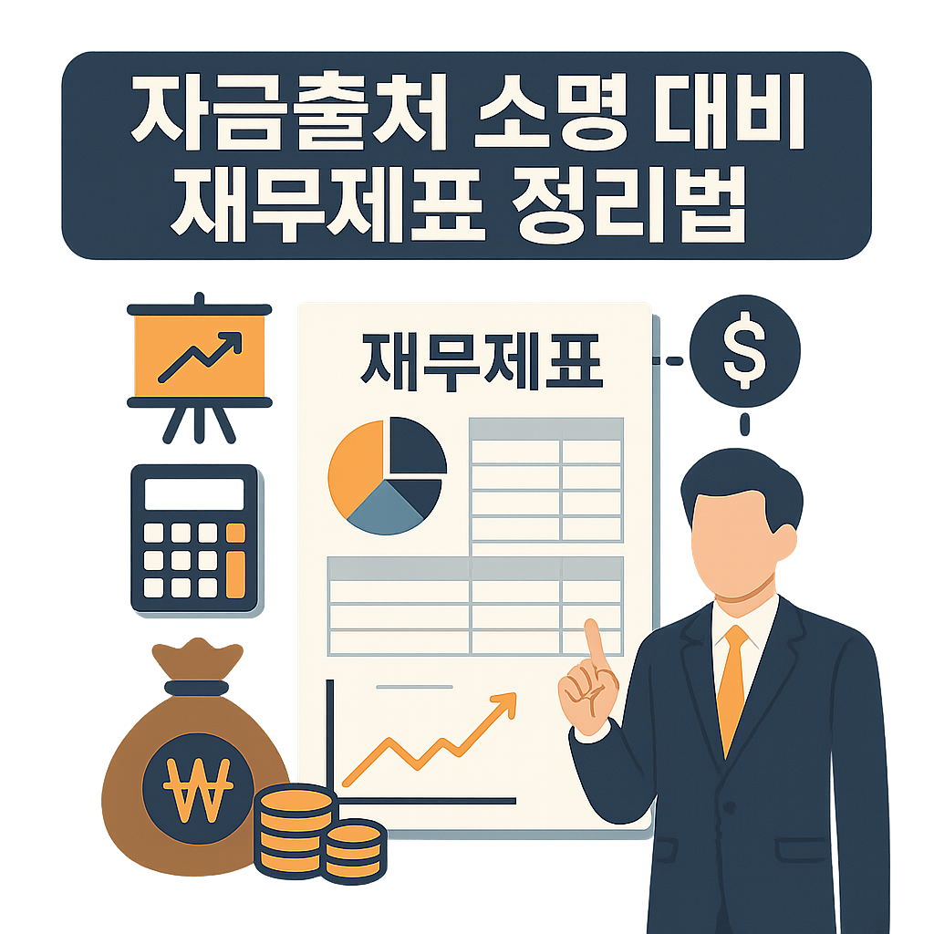 자금출처 소명 대비 재무제표 정리법