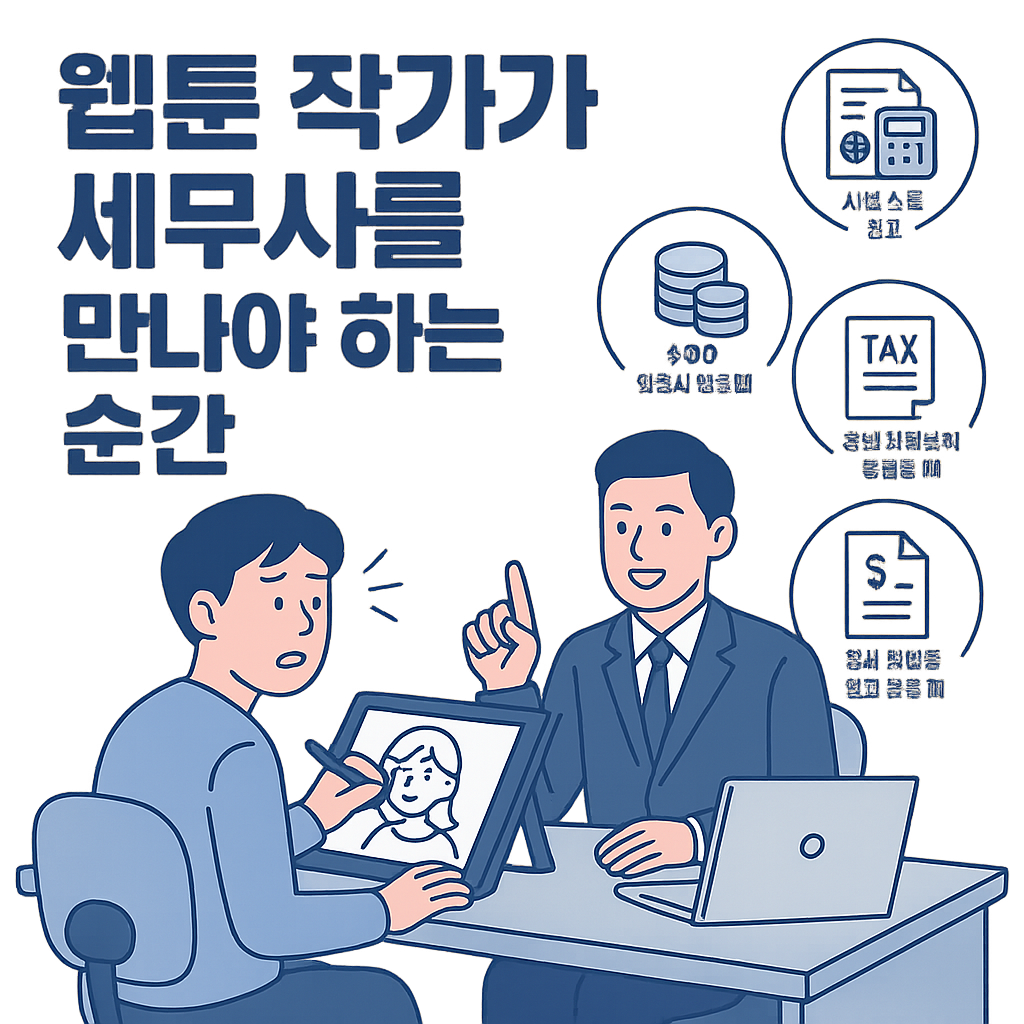 웹툰 작가가 세무사를 만나야 하는 순간