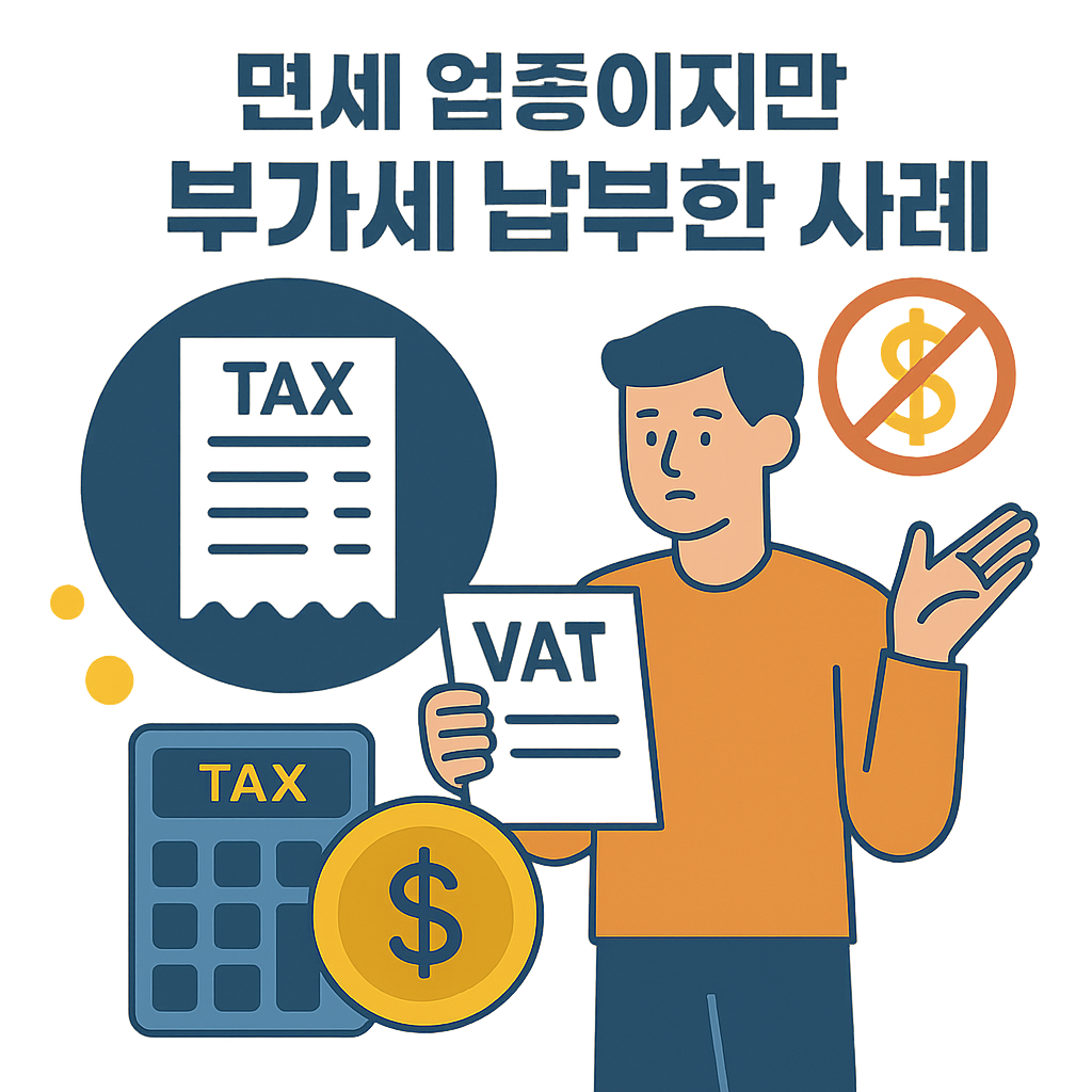 면세 업종이지만 부가세 납부한 사례