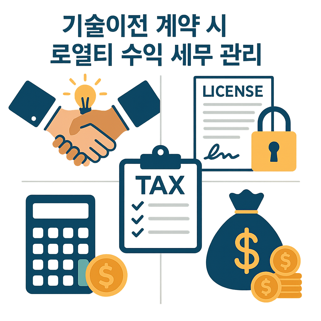 기술이전 계약 시 로열티 수익 세무 관리