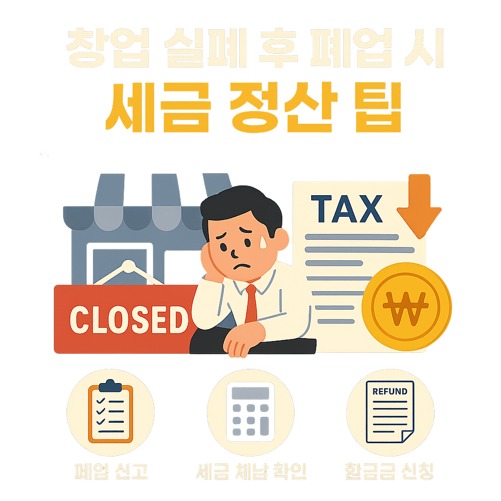 창업 실패 후 폐업 시 세금 정산 팁
