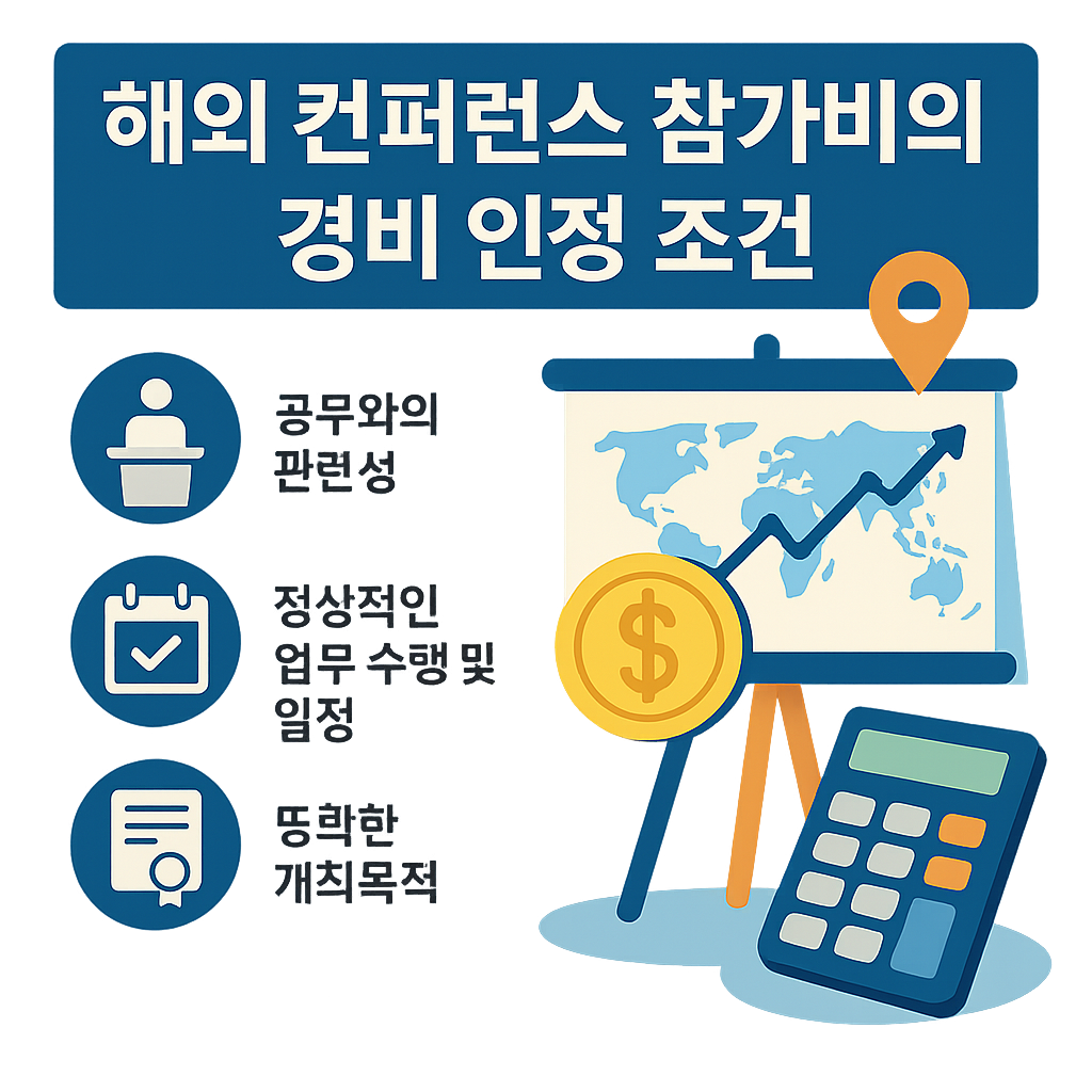해외 컨퍼런스 참가비의 경비 인정 조건