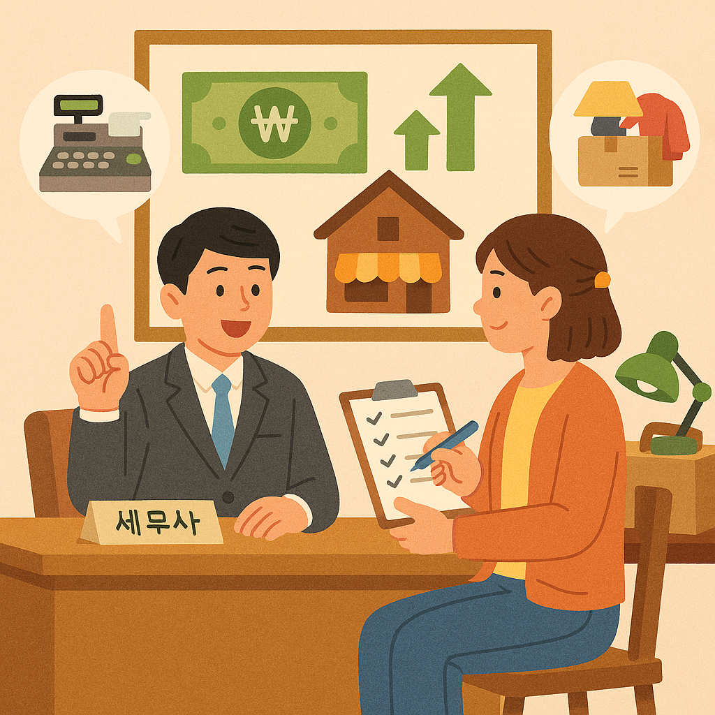 군포 세무사 중고 물품 판매자 간이과세 적용 조건 알아보기