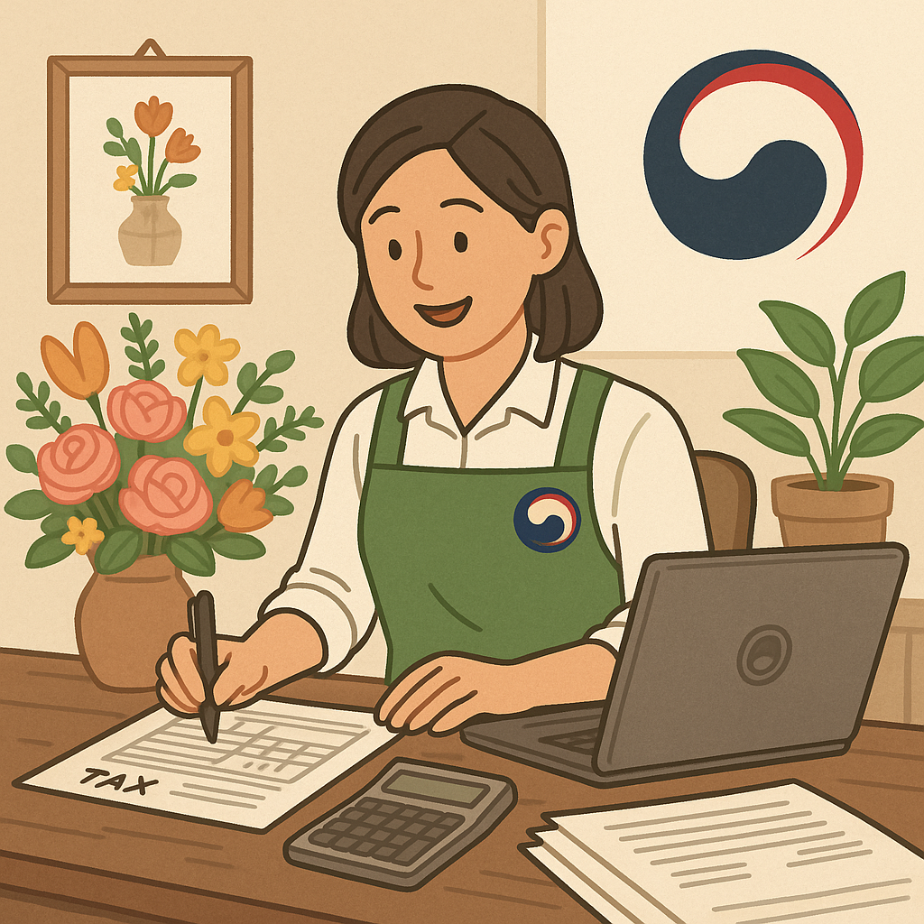 과천 국세청출신 플로리스트 소규모 사업자 세금 신고 요령