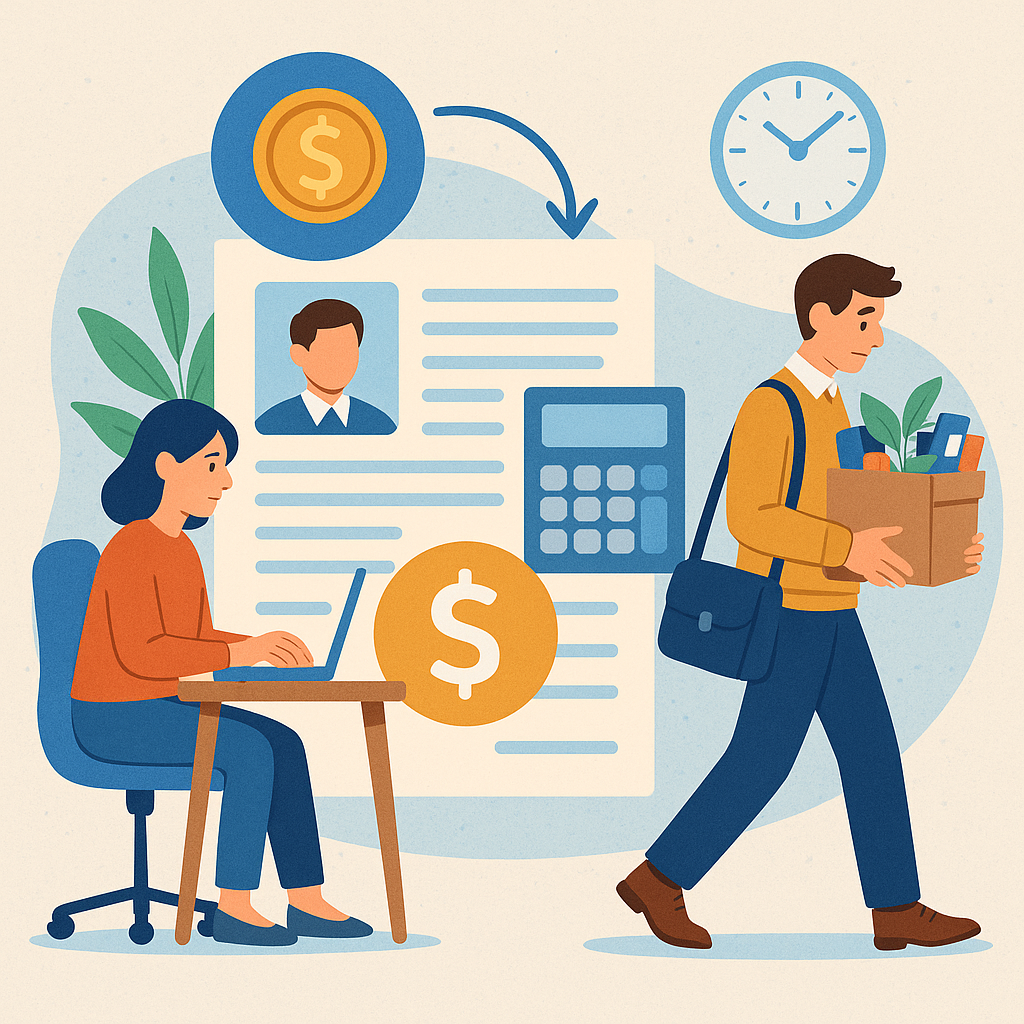 직원 퇴사 후 급여 정산 처리