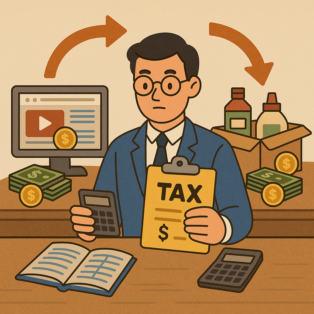 광고 수익과 제품 판매가 병행되는 경우의 세금 처리법