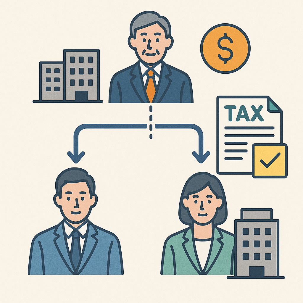 기업 분할 시 세무 상속 구조