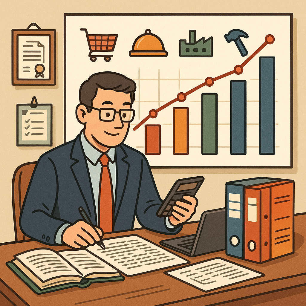 업종별 매출추이 세무분석 사례