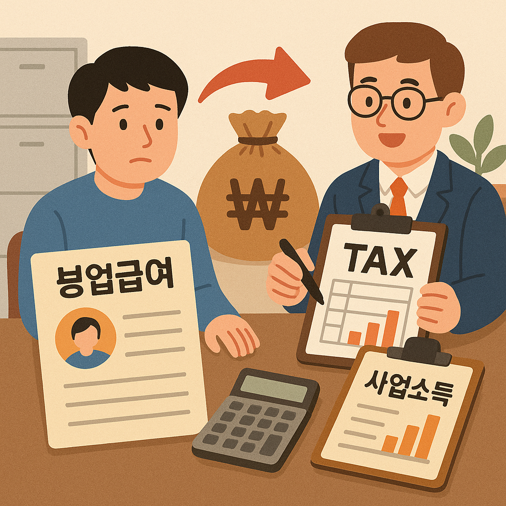 실업급여 수급 중 사업 소득 발생 시 세무 처리