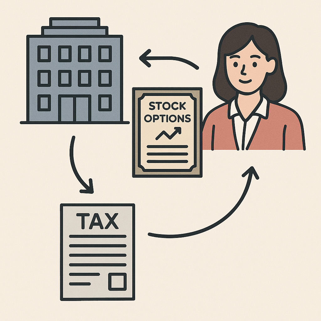 직원 스톡옵션 발행 시 법인의 세무 처리 구조
