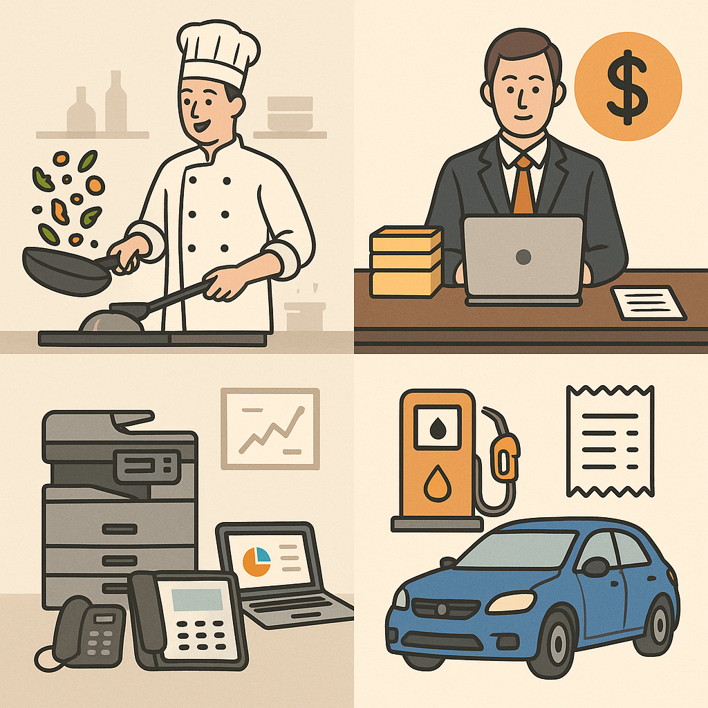 업종별 대표적인 비용처리 항목