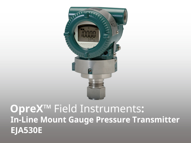 Transmisor de presión con manómetro de montaje en línea EJA530E
