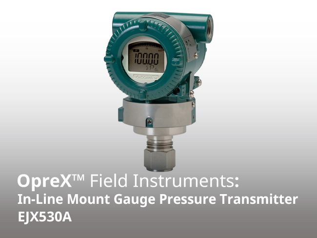 Transmisor de presión con manómetro de montaje en línea EJX530A