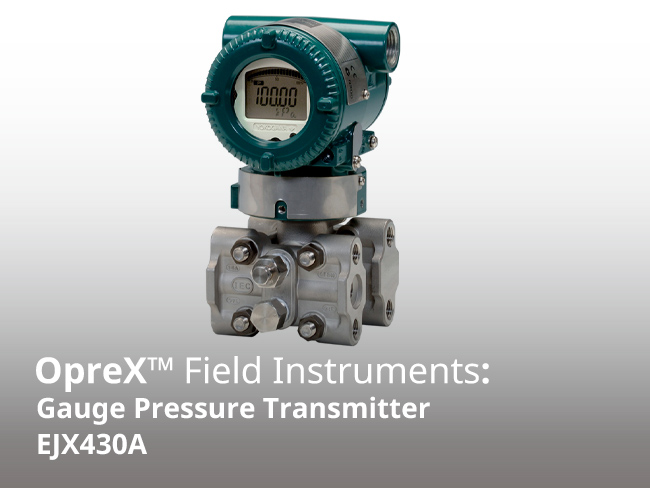 EJX430A Montaje tradicional Transmisor de presión con manómetro