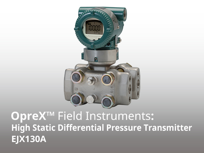 Transmisor de presión diferencial estática alta EJX130A