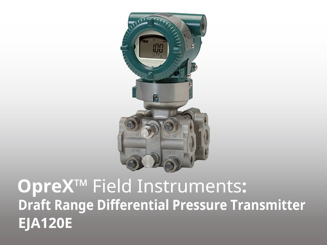 Transmisor de presión diferencial de rango de borrador EJA120E