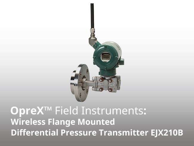 Transmisor de presión diferencial montado en brida inalámbrica EJX210B