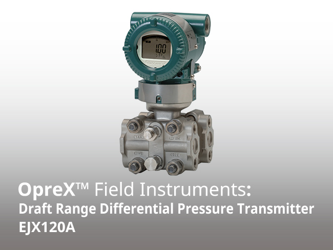 Transmisor de presión diferencial de rango de borrador EJX120A