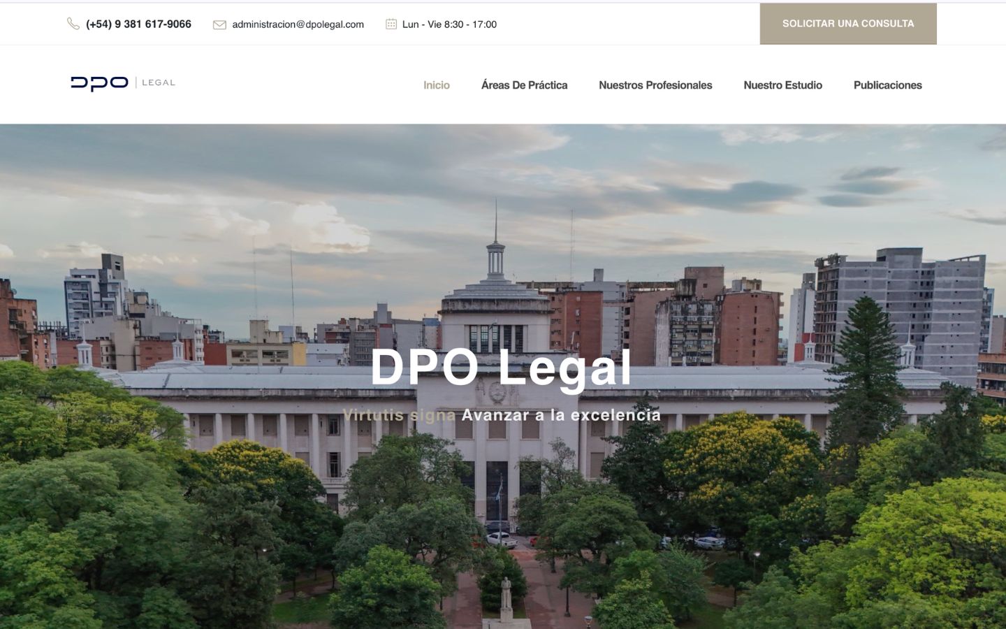 Sitio Web para Estudios Jurídicos