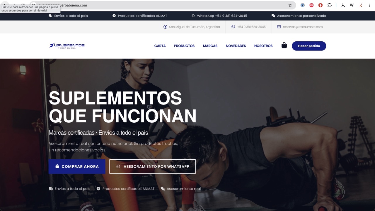 Sitio Web para Tienda