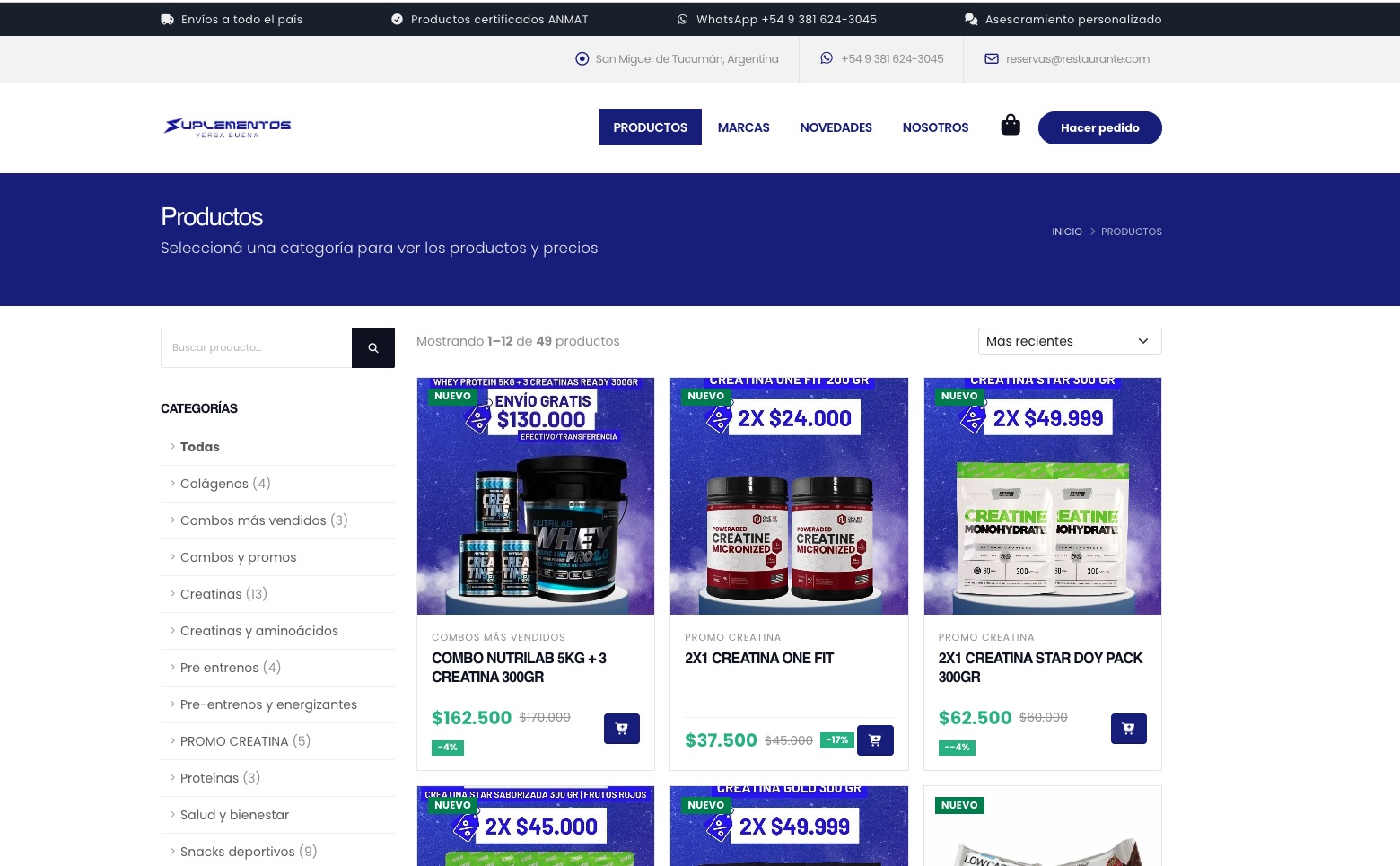 Sitio Web para Tienda