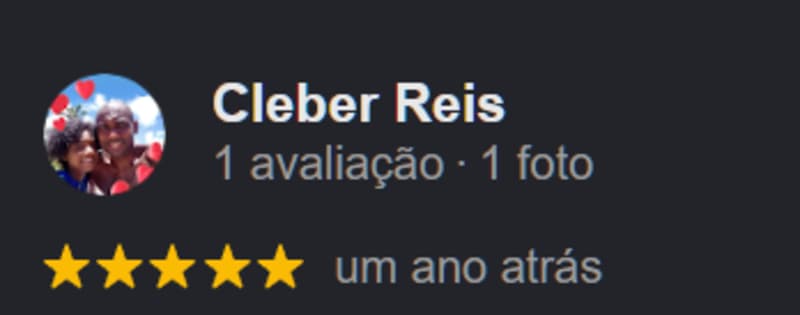 Avaliação de cliente no Google 6