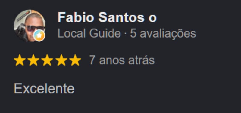 Avaliação de cliente no Google 3