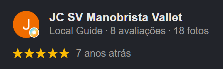 Avaliação de cliente no Google 2