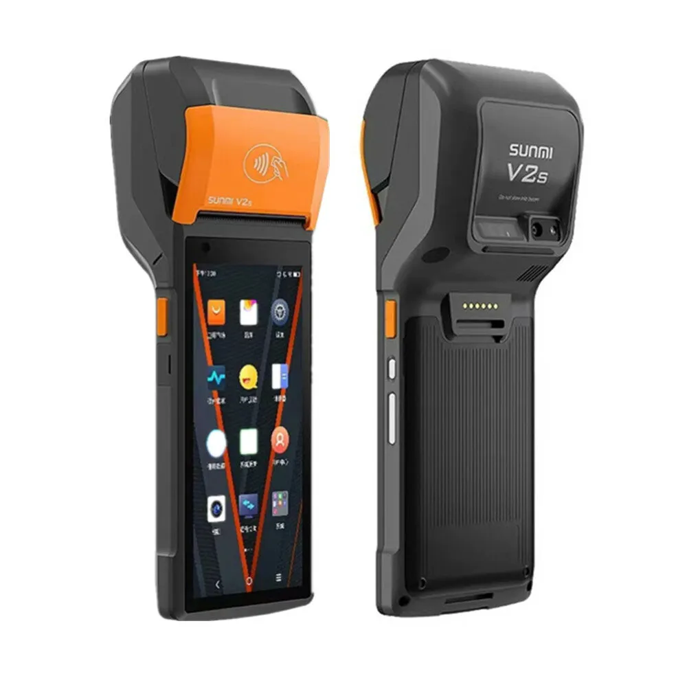 جهاز هاند هيلد Sunmi V2s - ذاكرة 2GB/16GB مع قارئ باركود ليزر ثنائي الأبعاد