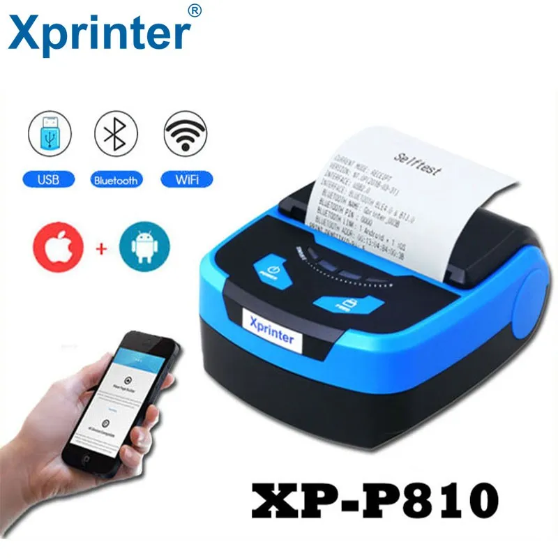 طابعة الإيصالات الحرارية 80مم بلوتوث Xprinter P810 لنقاط البيع