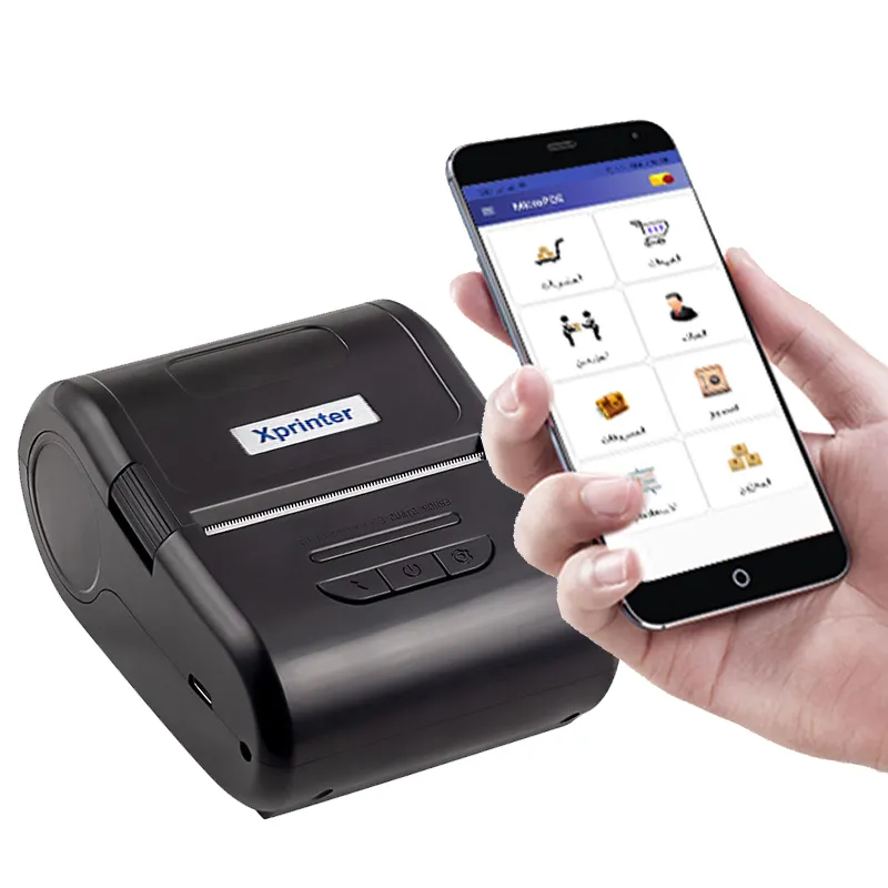 طابعة فواتير وباركود حرارية محمولة Xprinter XP-P210 بلوتوث