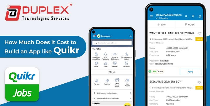 How Much Does it Cost to Build an App like Quikr