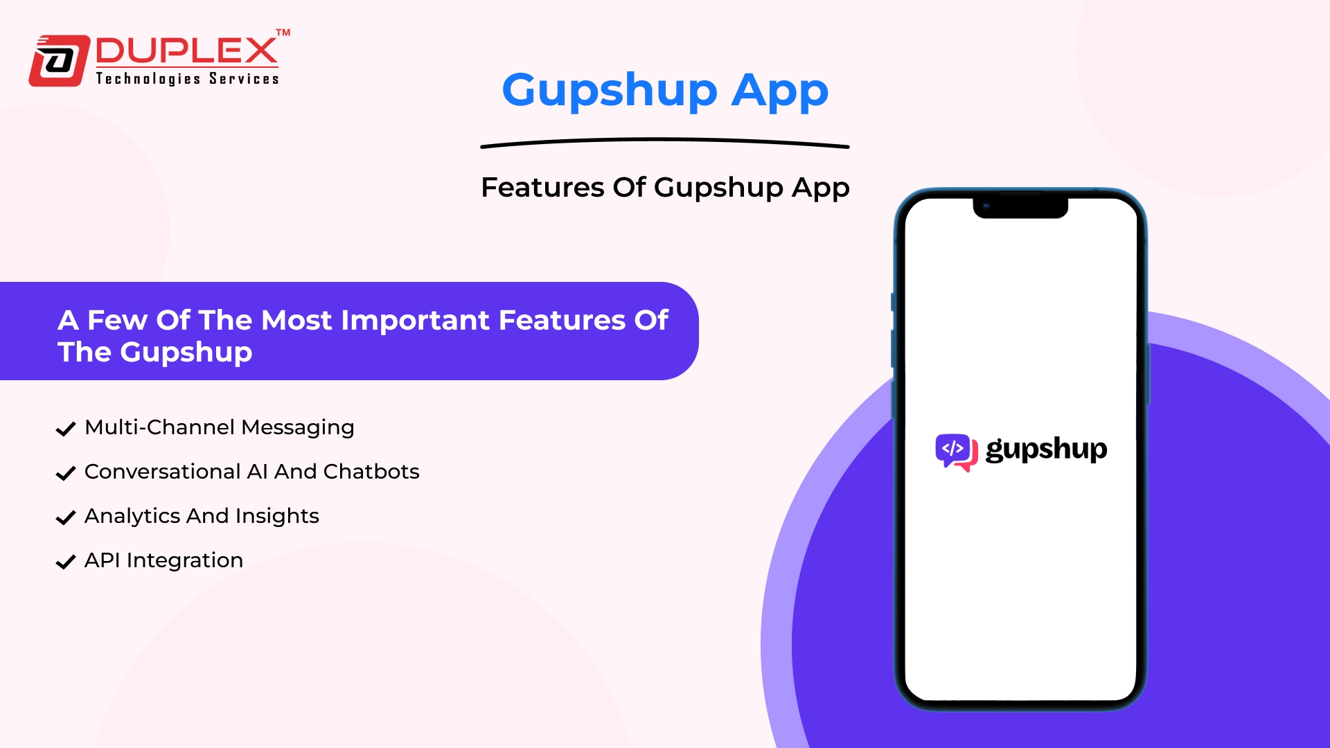 Features of Gupshup app
