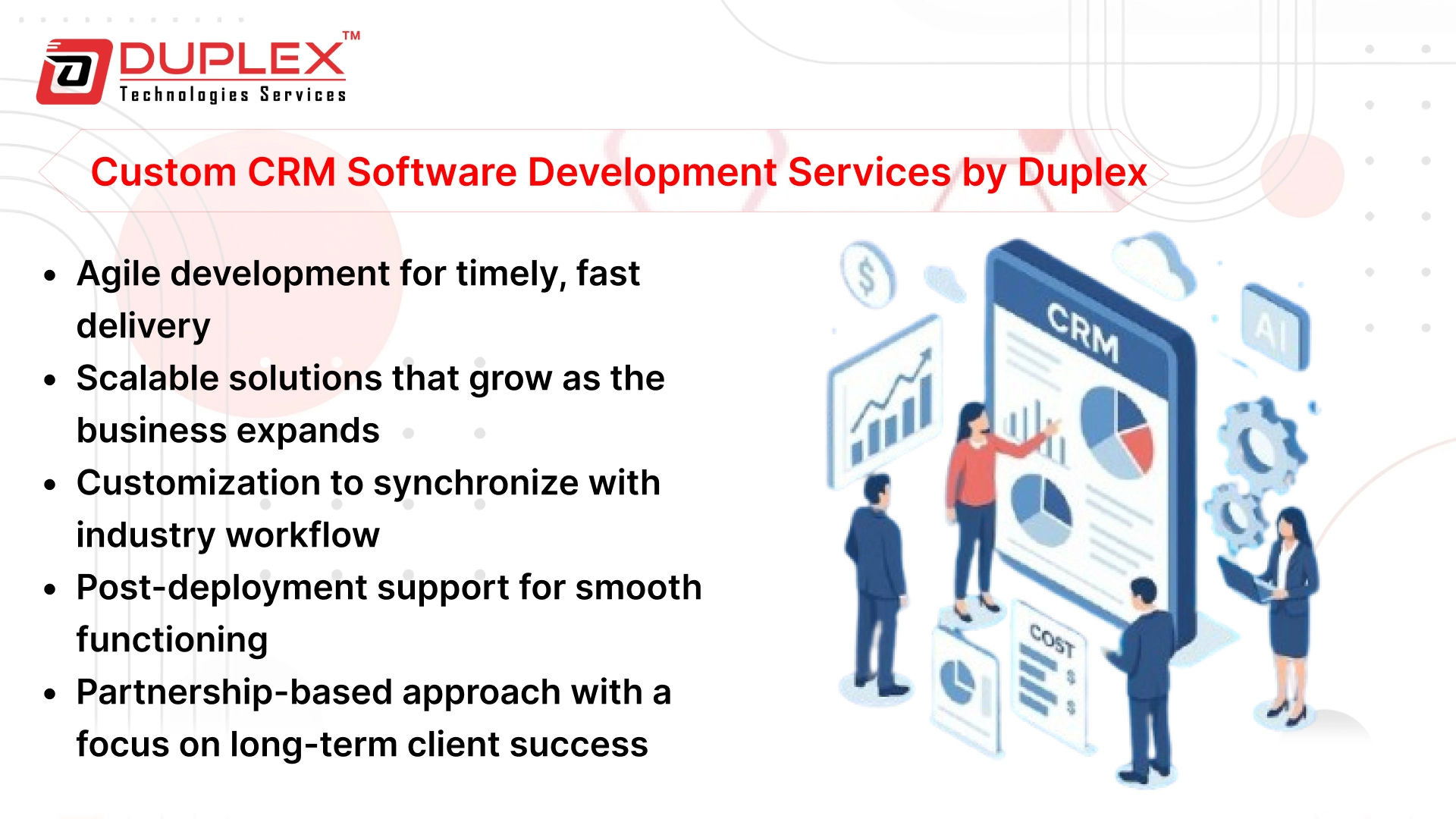 Custom CRM Software Development Services by Duplex Custom CRM Software Development Services by Duplex